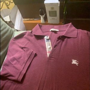 Burberry classic check short sleeve polo